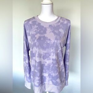 Mondetta Lilac Tye Dye Athletic Sweatshirt | Size M | Like New